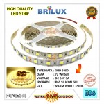 LED Strip Brilux SMD 5050 Mata Besar DC 24V | IP 20 - Indoor - Warm White / Putih Kuning